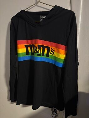 M&M’s Rainbow Stripe Hoodie Long Sleeve Shirt
(928)